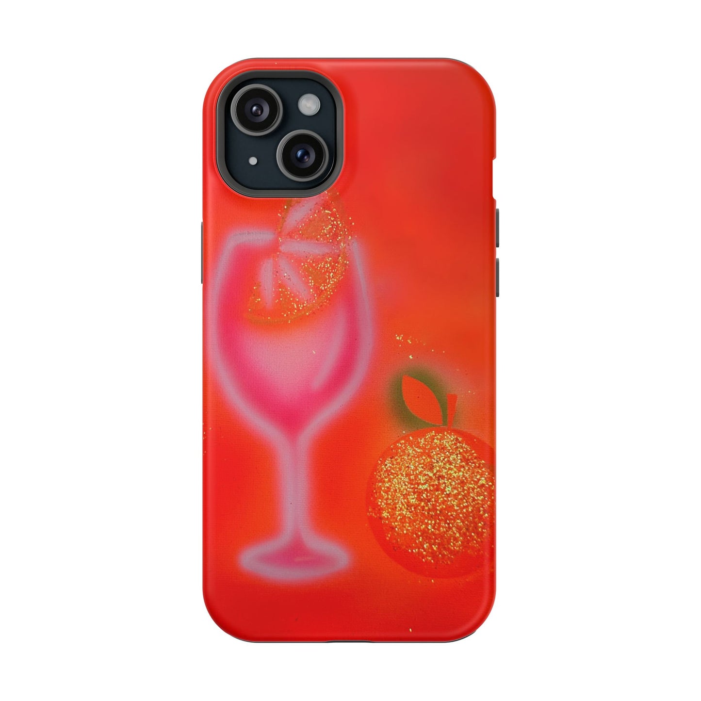 MagSafe "aperol spritz" airbrush iPhone case