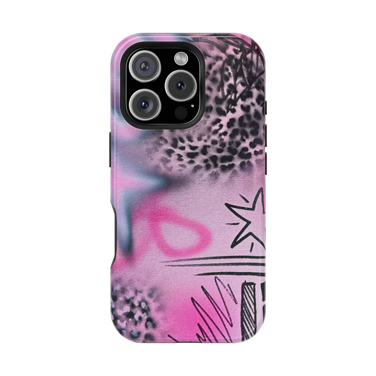 MagSafe "onyx cheetah" Airbrush iPhone Hülle