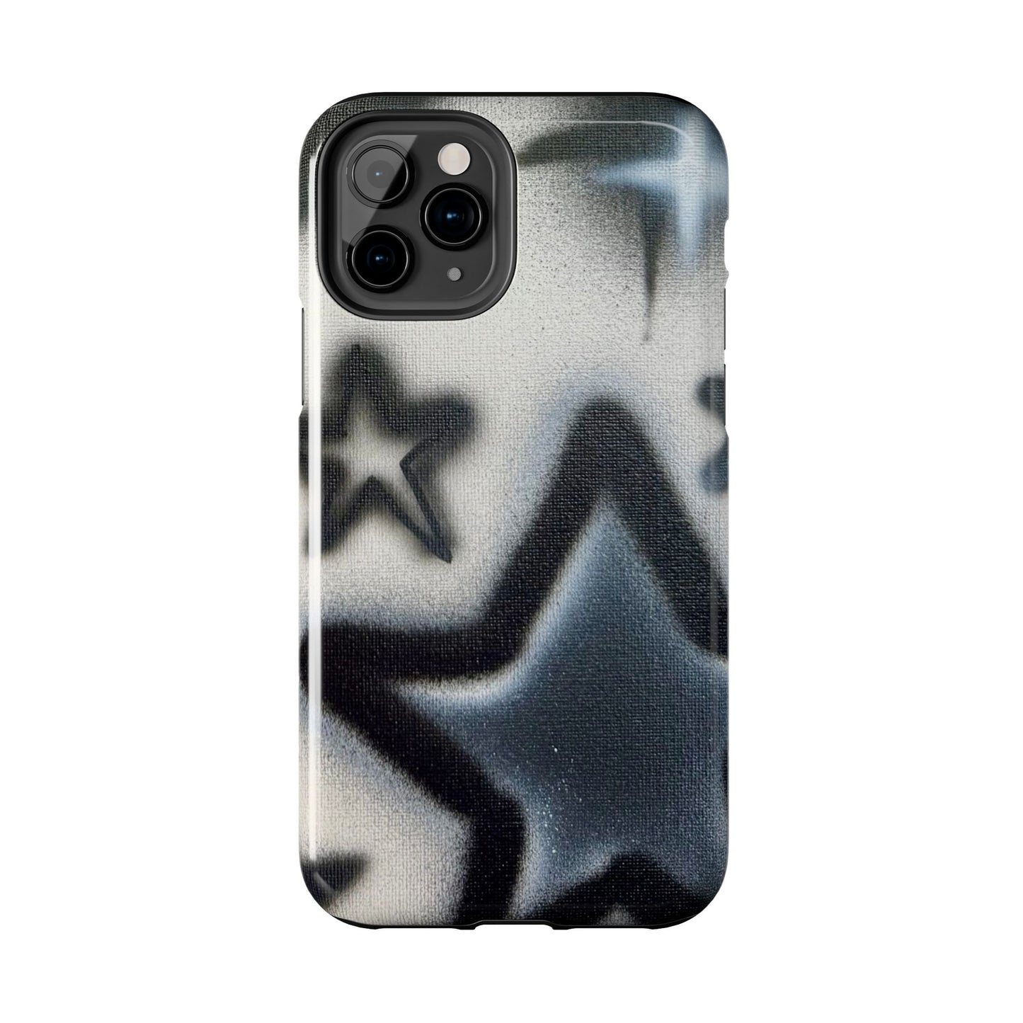 "black & white stars" airbrush iPhone case