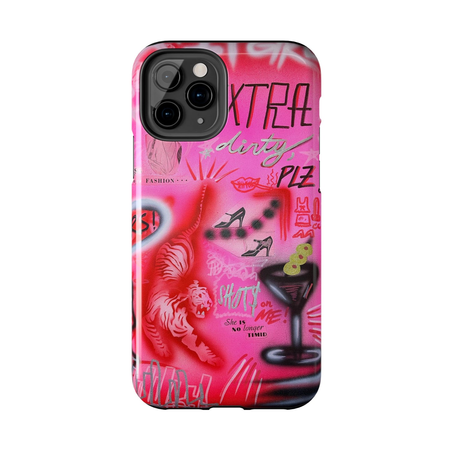 "extra dirty, plz!" airbrush iPhone case