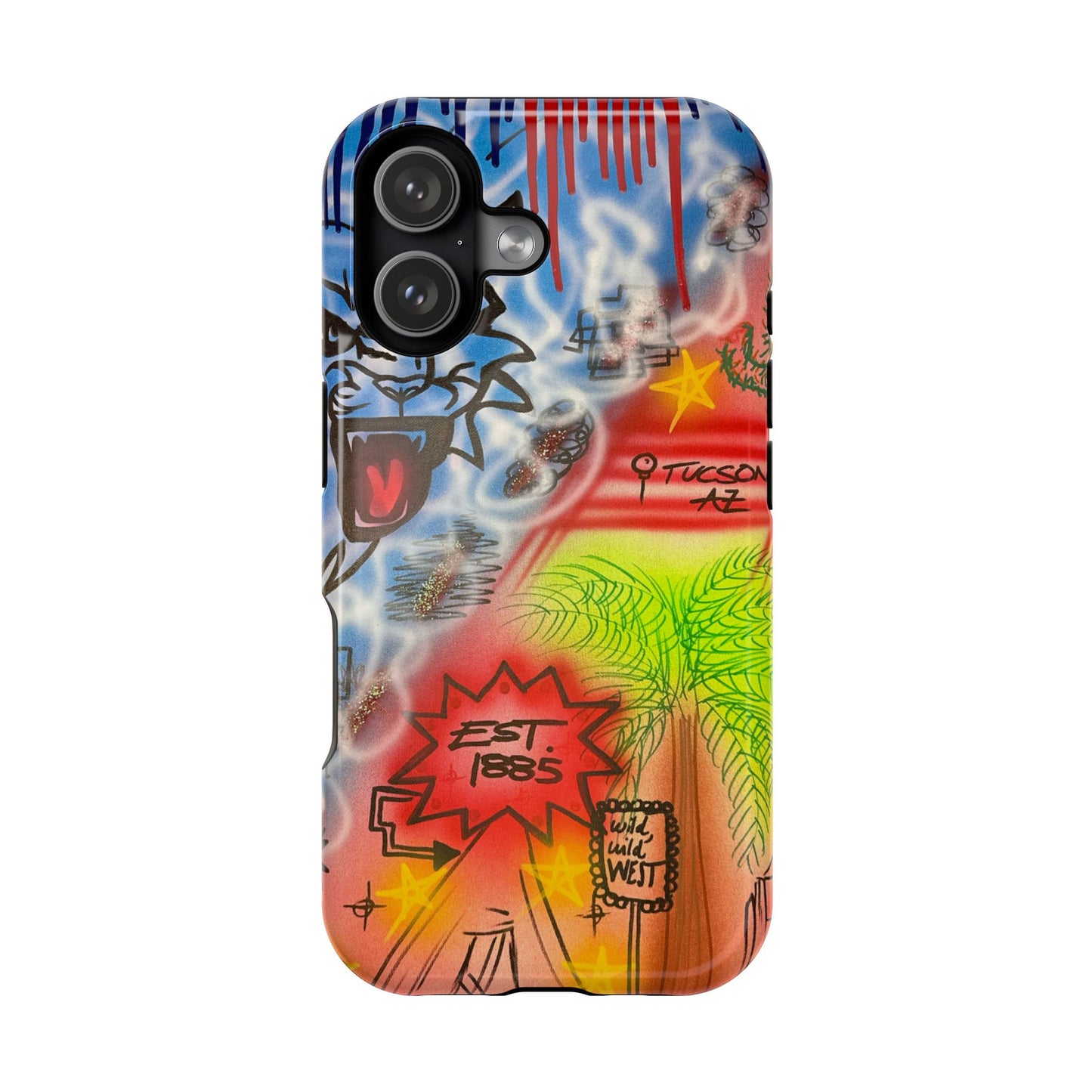 MagSafe Airbrush iPhone-Hülle „Tucson, AZ“