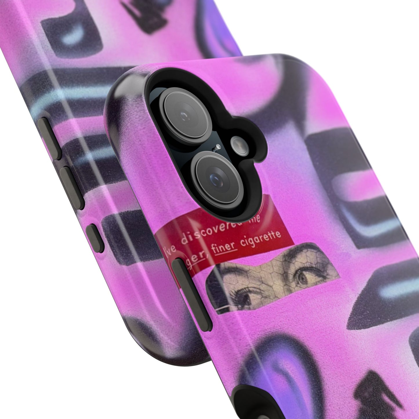MagSafe "purple princess" airbrush iPhone case