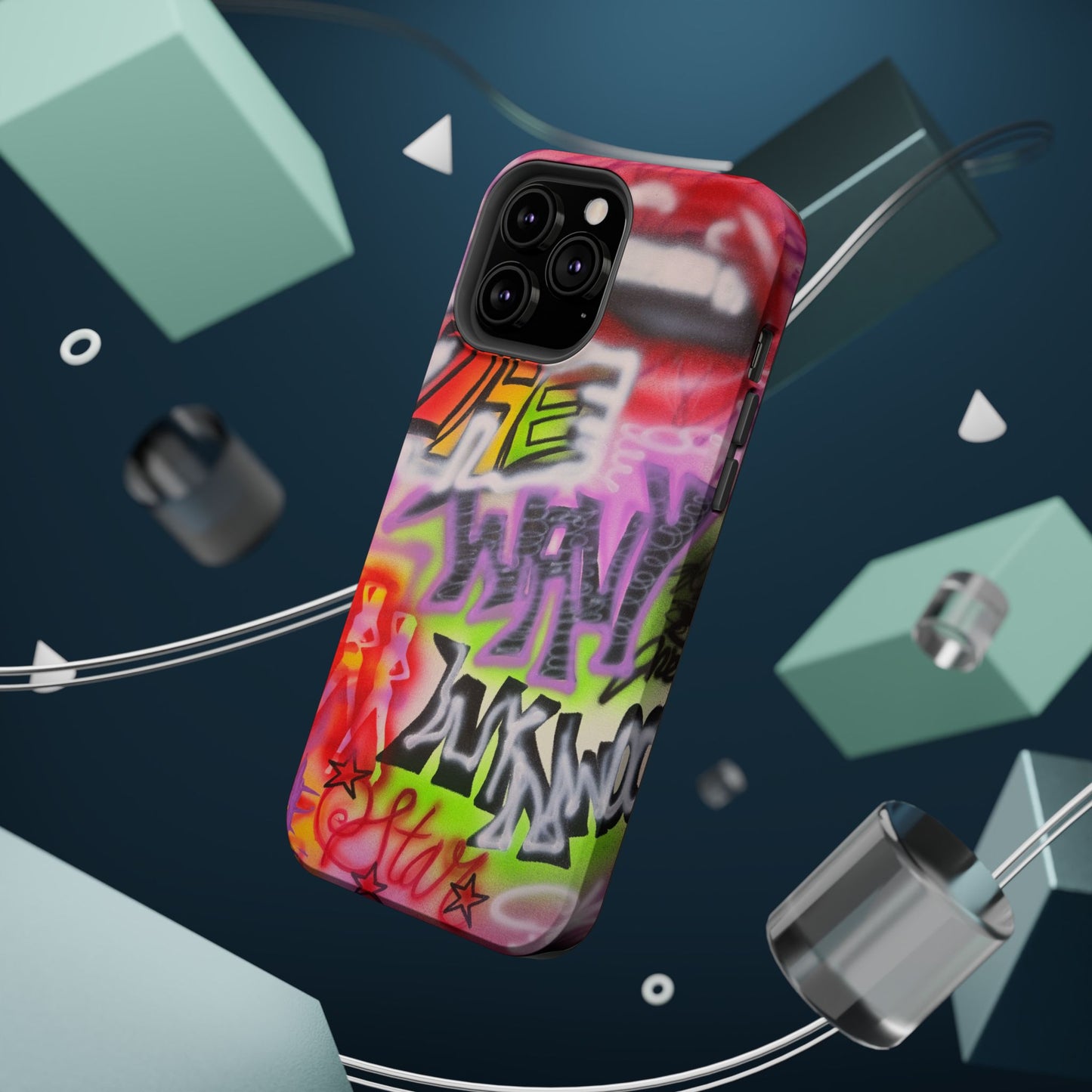 MagSafe "wynwood gold" airbrush iPhone case