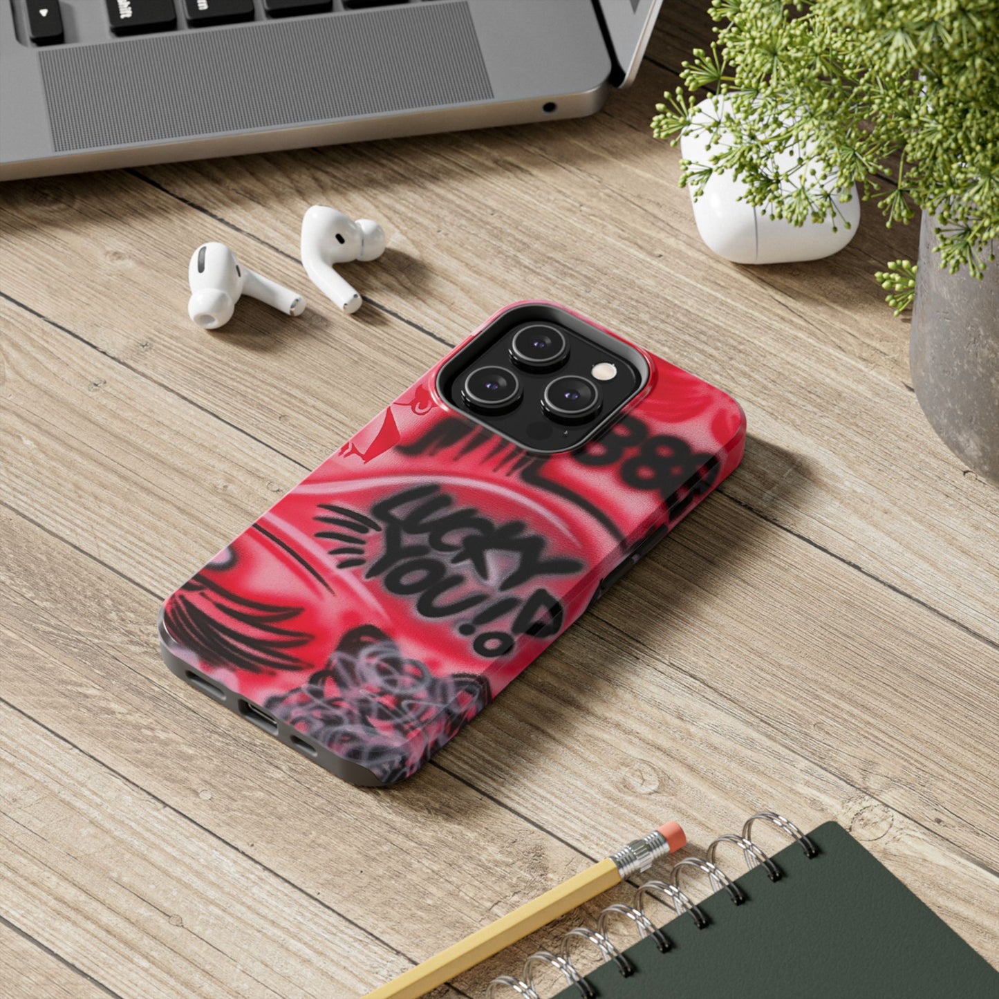 "LUCKY YOU! PT. 2" airbrush iPhone case
