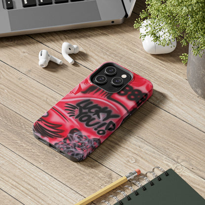 "LUCKY YOU! PT. 2" airbrush iPhone case