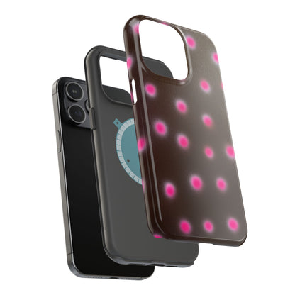 MagSafe "cherry mocha polka dot" airbrush iPhone case