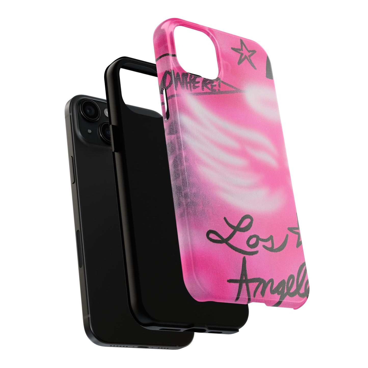 "pink angel wings" airbrush iPhone case