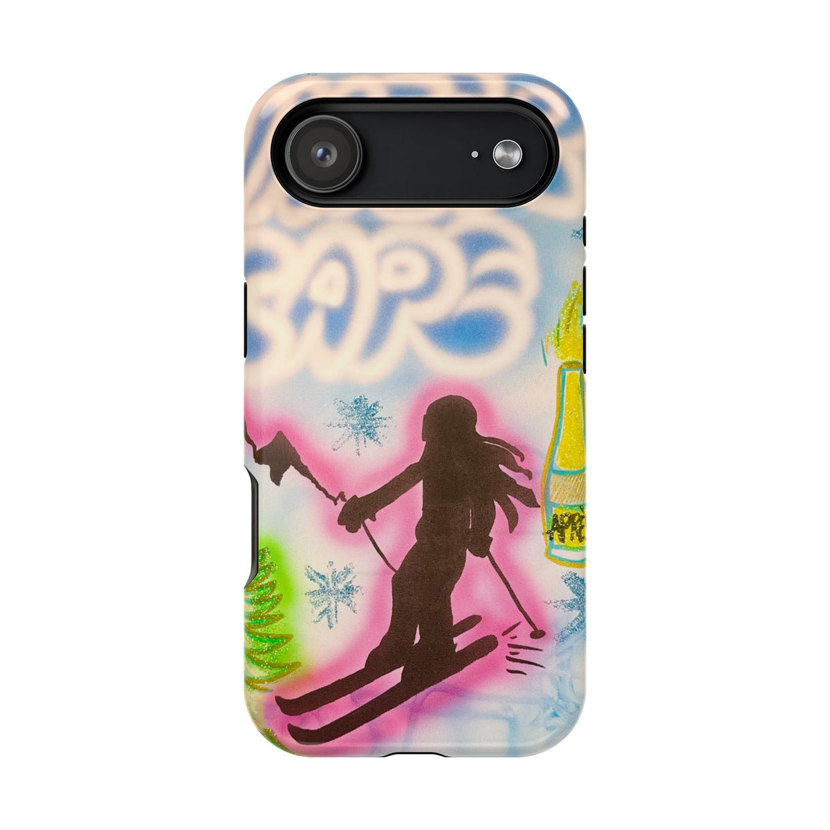 MagSafe "winter escape" airbrush iPhone case