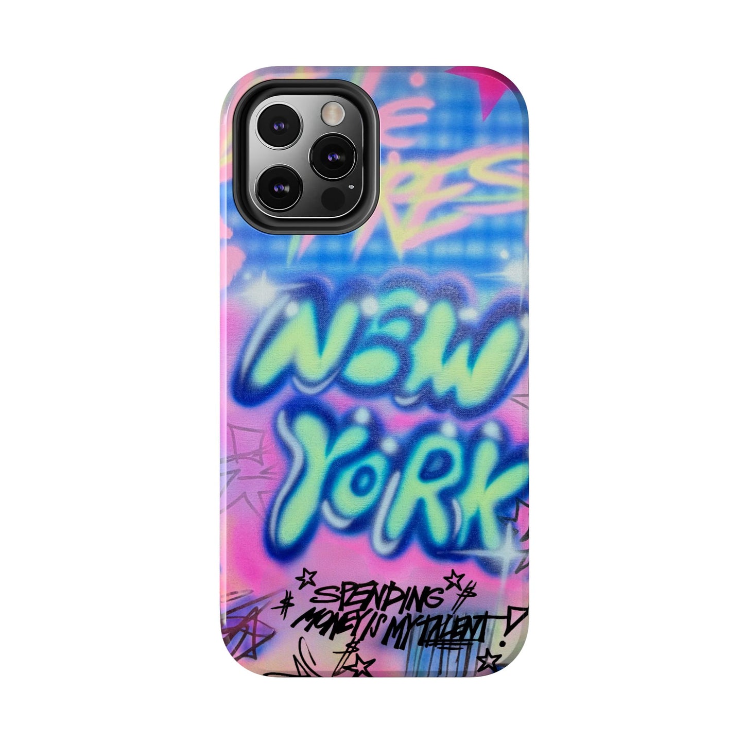 "spending money is my talent" airbrush iPhone case