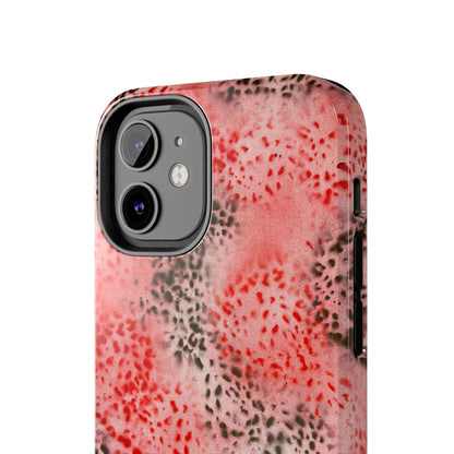 "red cheetah" airbrush iPhone case