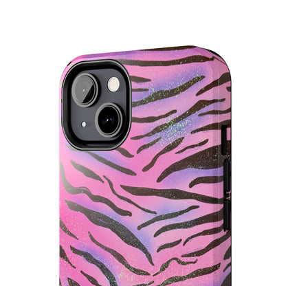"glitter zebra" airbrush iPhone case