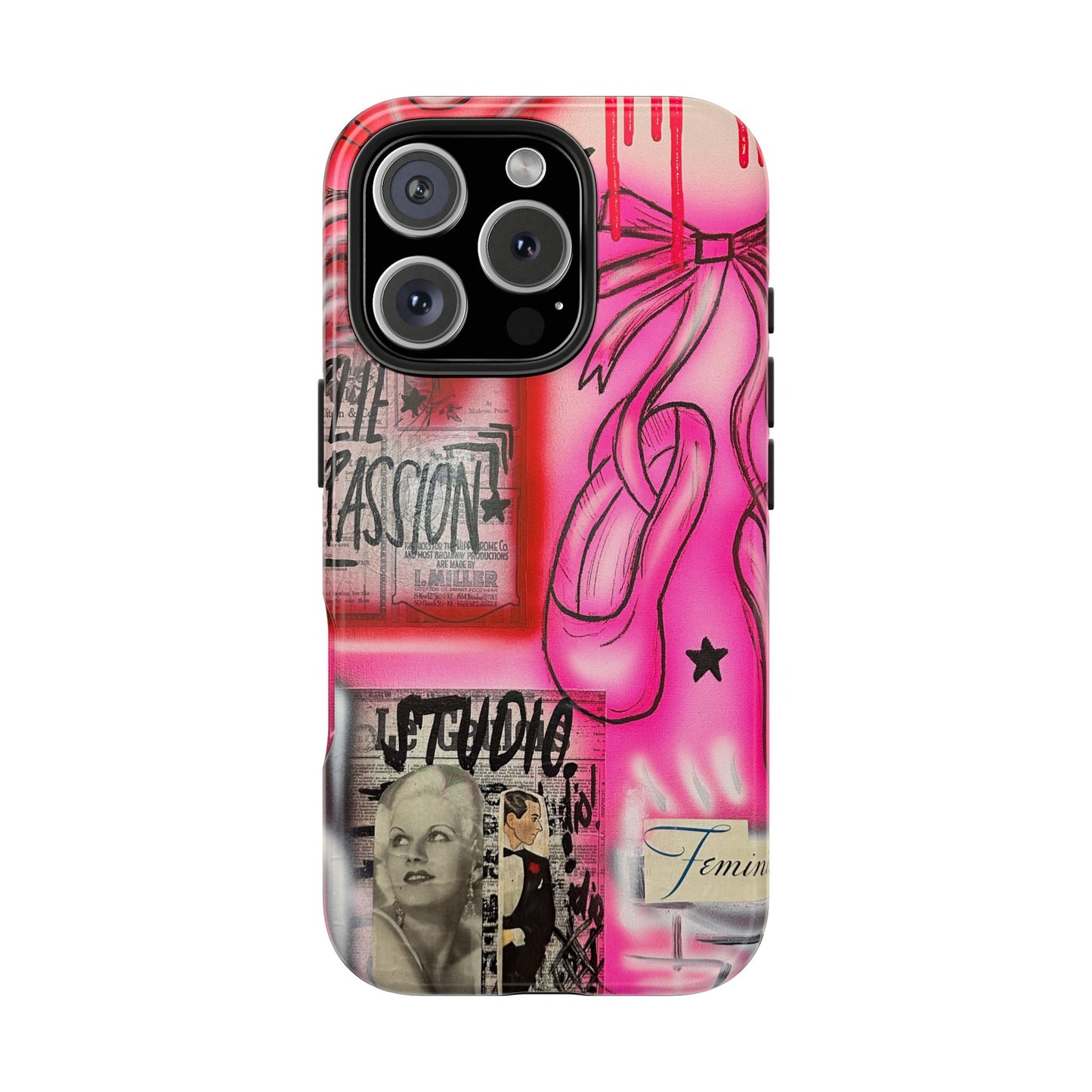 "plié passion” airbrush iPhone case