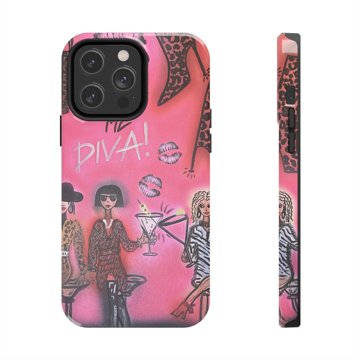 "party diva" airbrush iPhone case