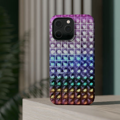 MagSafe "multicolor studs" airbrush iPhone case