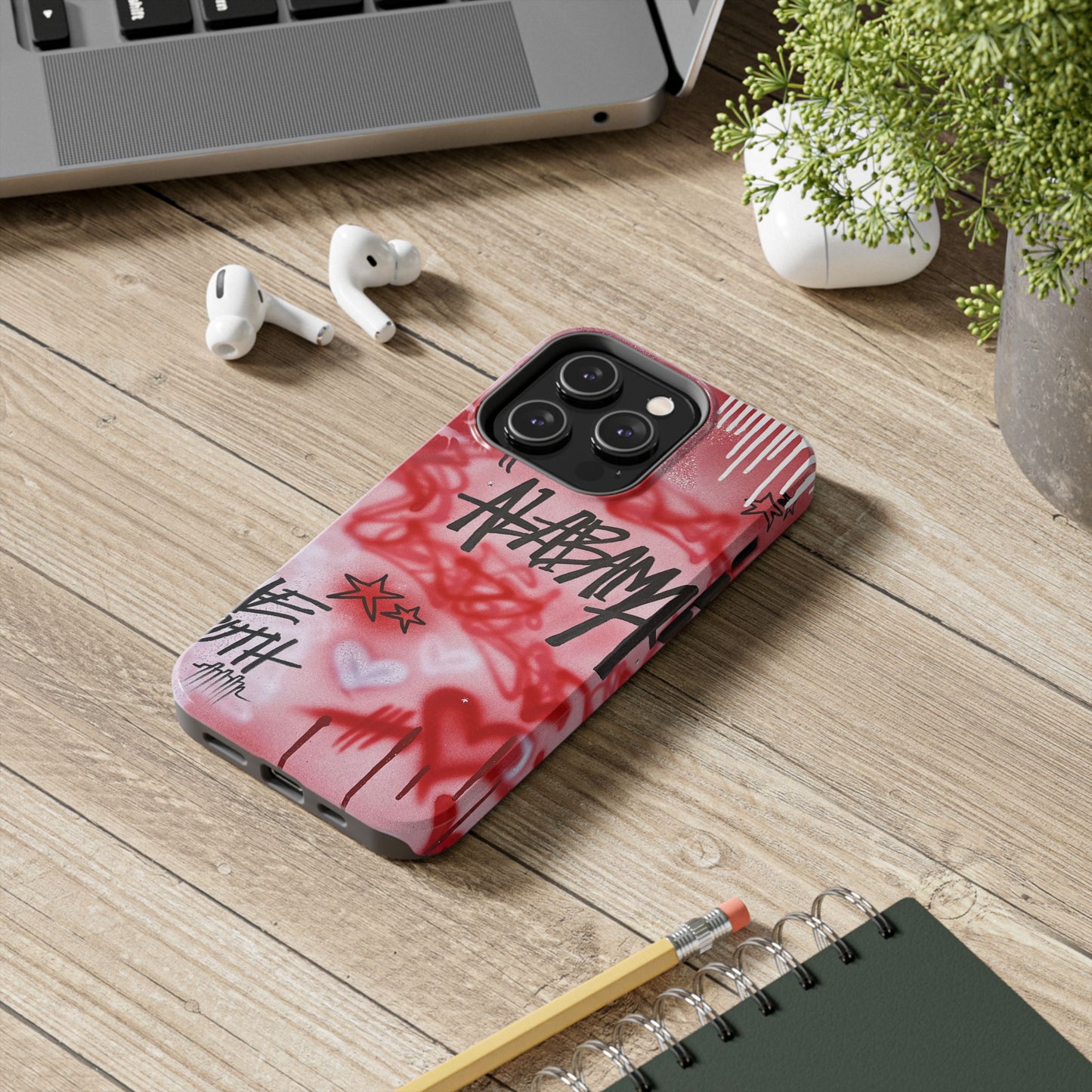 "alabama" airbrush iPhone case