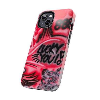 "LUCKY YOU! PT. 2" airbrush iPhone case