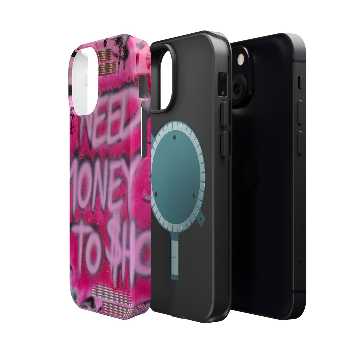MagSafe "need $$ to shop" airbrush iPhone case