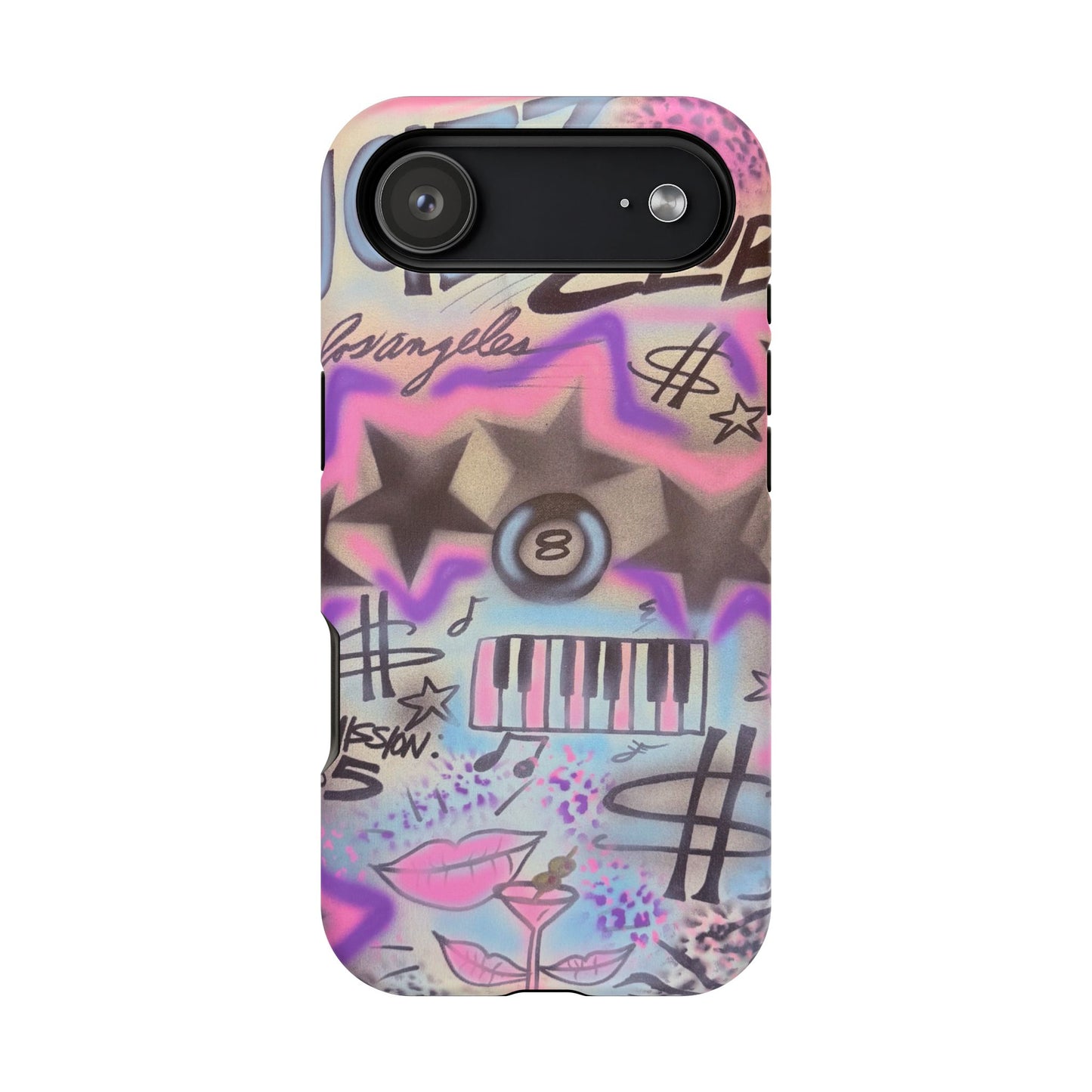 MagSafe "jazz club" airbrush iPhone case