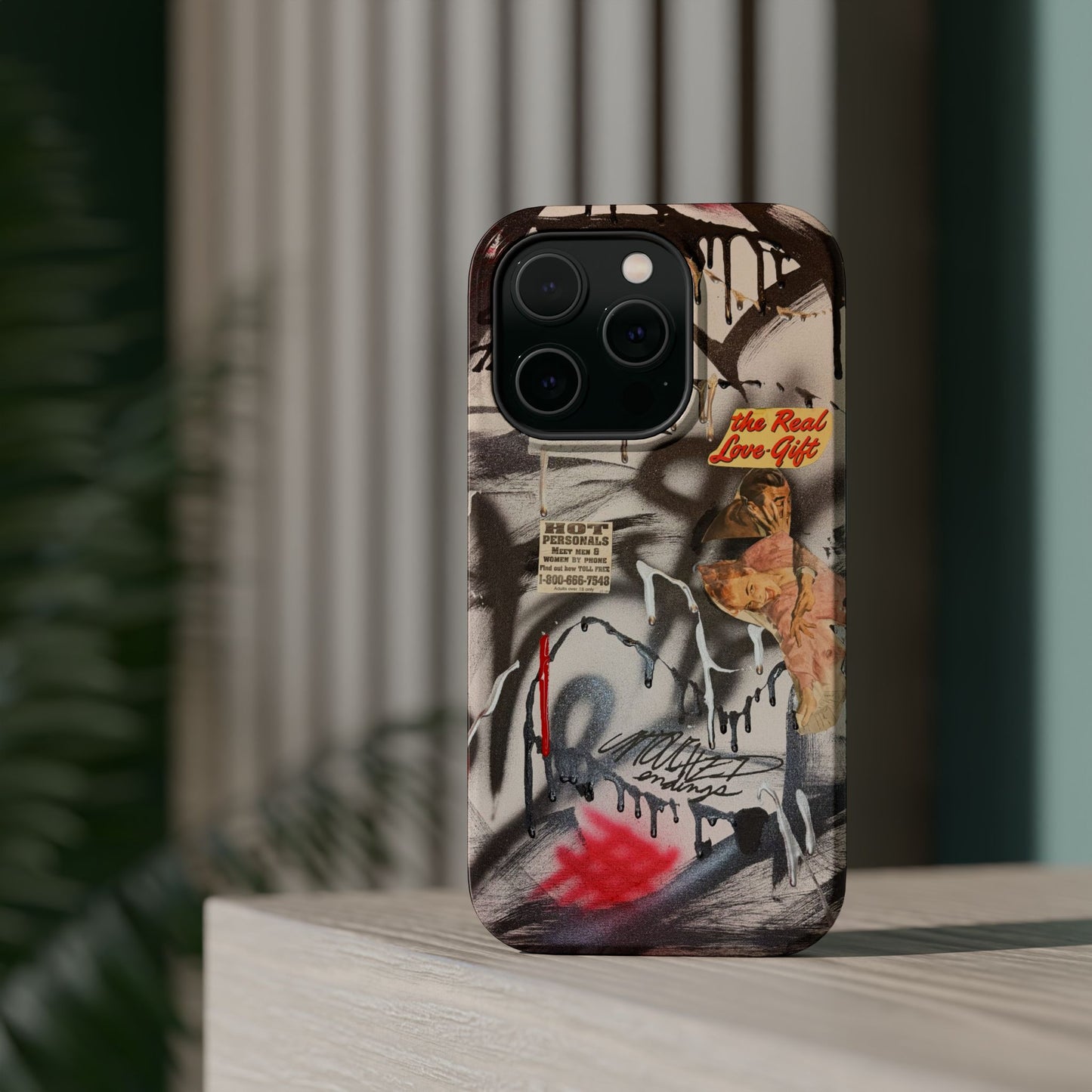 MagSafe "real love" airbrush iPhone case