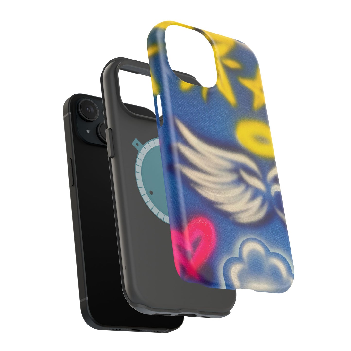 MagSafe "celestial halo" airbrush iPhone case