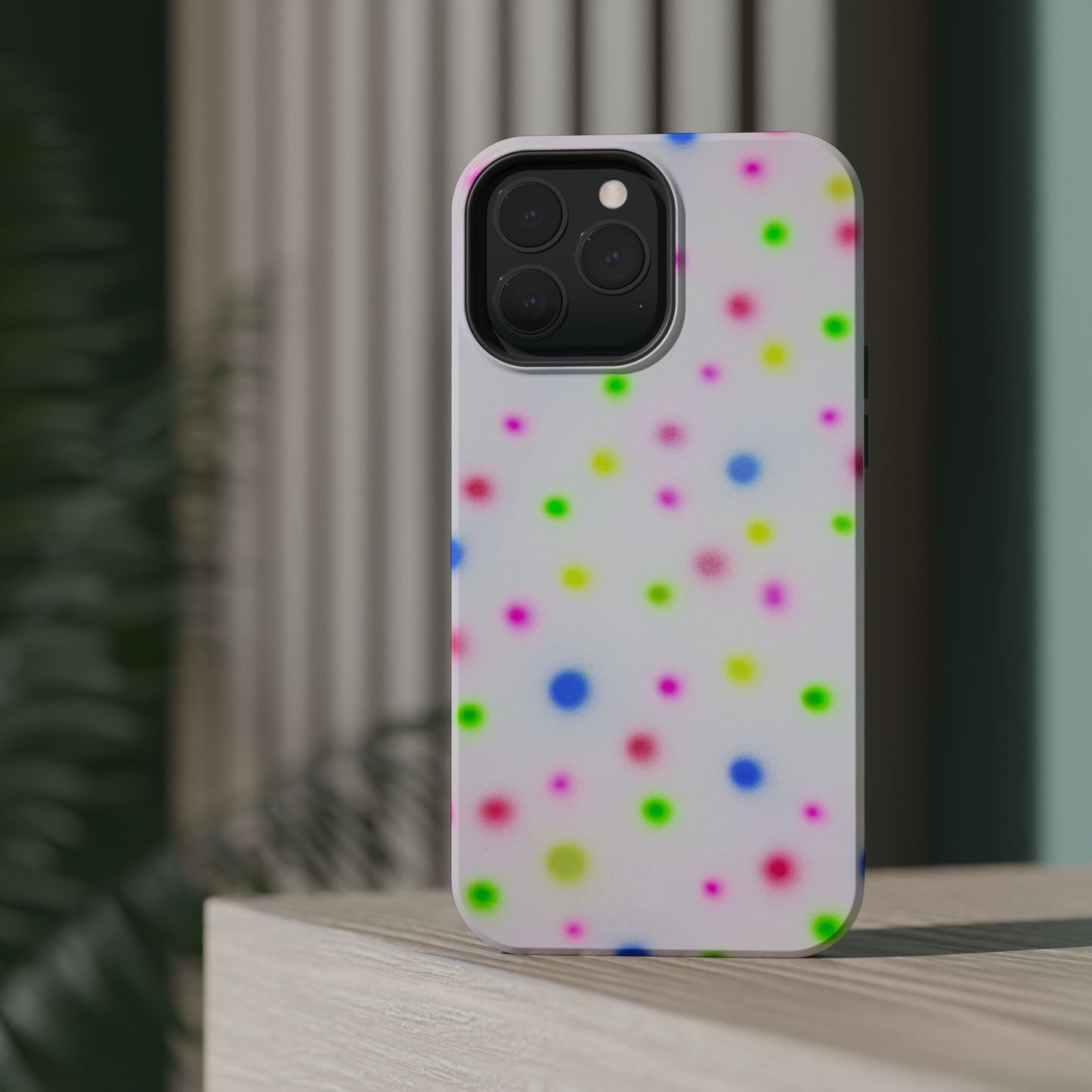 MagSafe "birthday cake polka dot" airbrush iPhone case