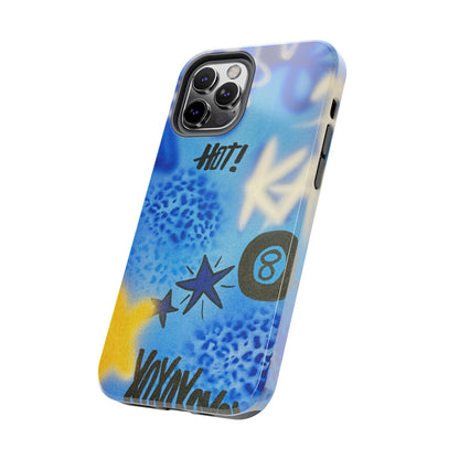 "brilliant blues" airbrush iPhone case