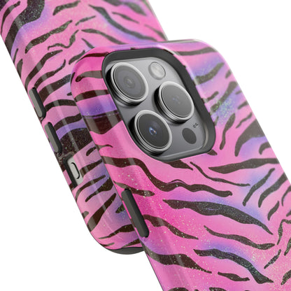 MagSafe "glitter zebra" airbrush iPhone case