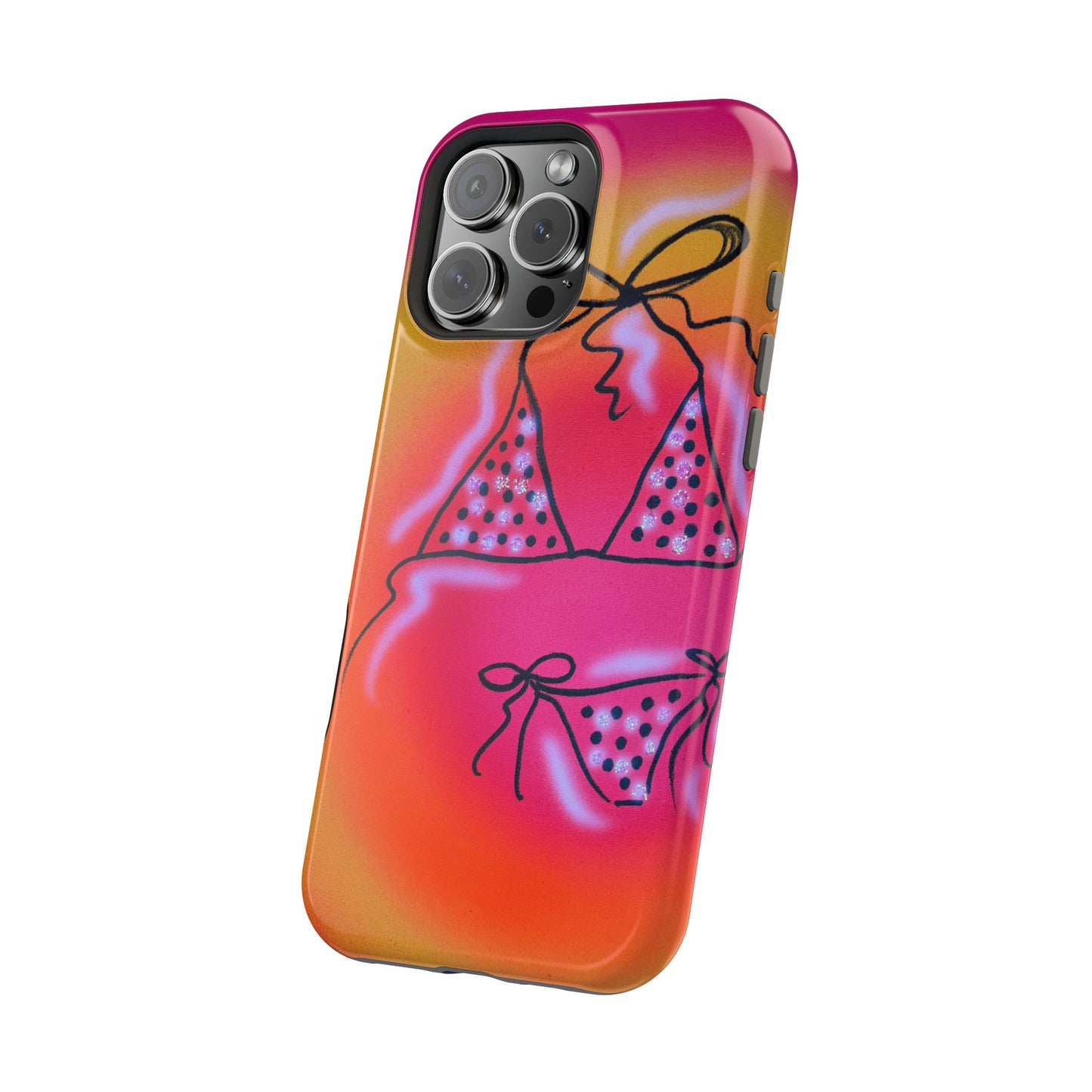 MagSafe "glitter bikini" airbrush iPhone case
