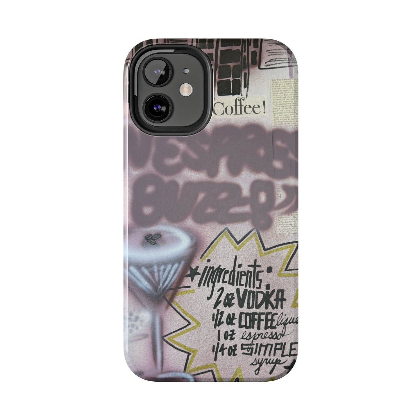 "espresso martini" airbrush iPhone case