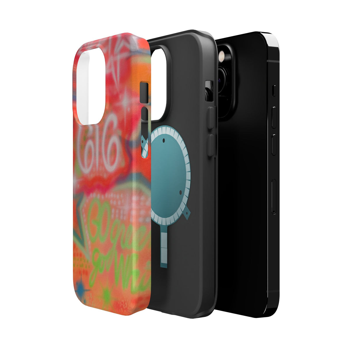 MagSafe custom @msualphaphi airbrush iPhone case