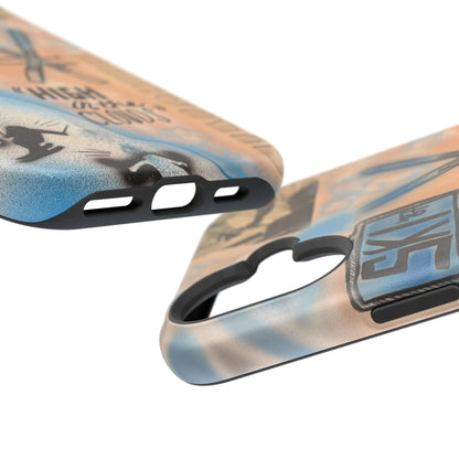 MagSafe „high in the clouds“ Airbrush iPhone Hülle
