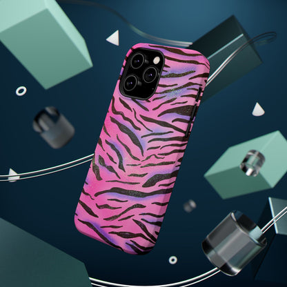 MagSafe "glitter zebra" airbrush iPhone case
