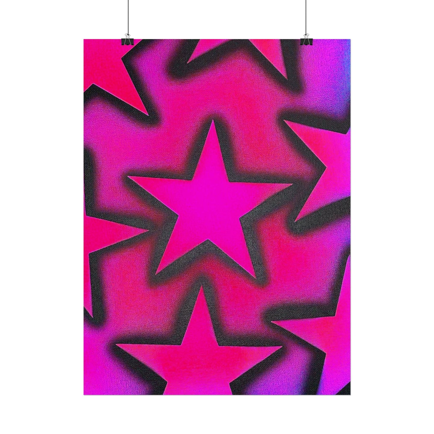 "UR A STAR! pt. 2" airbrush rolled print