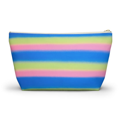 "sherbet stripes" airbrush makeup pouch