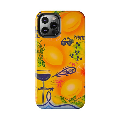 "citrus coastline" airbrush iPhone case