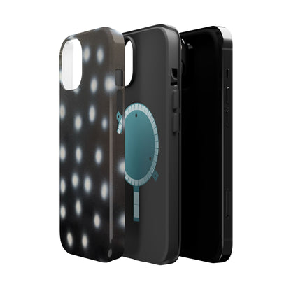 MagSafe "coconut noir polka dot" airbrush iPhone case