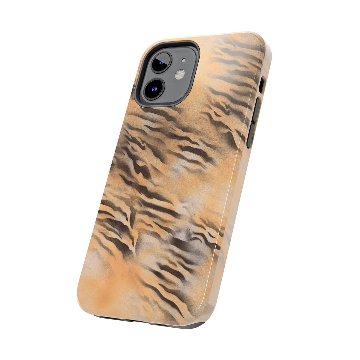 neutral tiger airbrush iPhone case