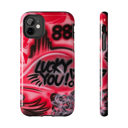 "LUCKY YOU! PT. 2" airbrush iPhone case