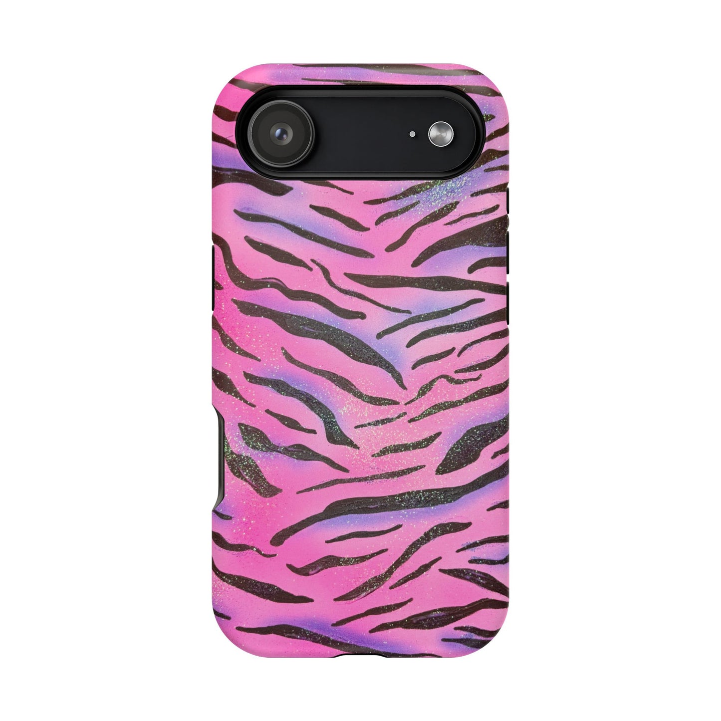 MagSafe "glitter zebra" airbrush iPhone case