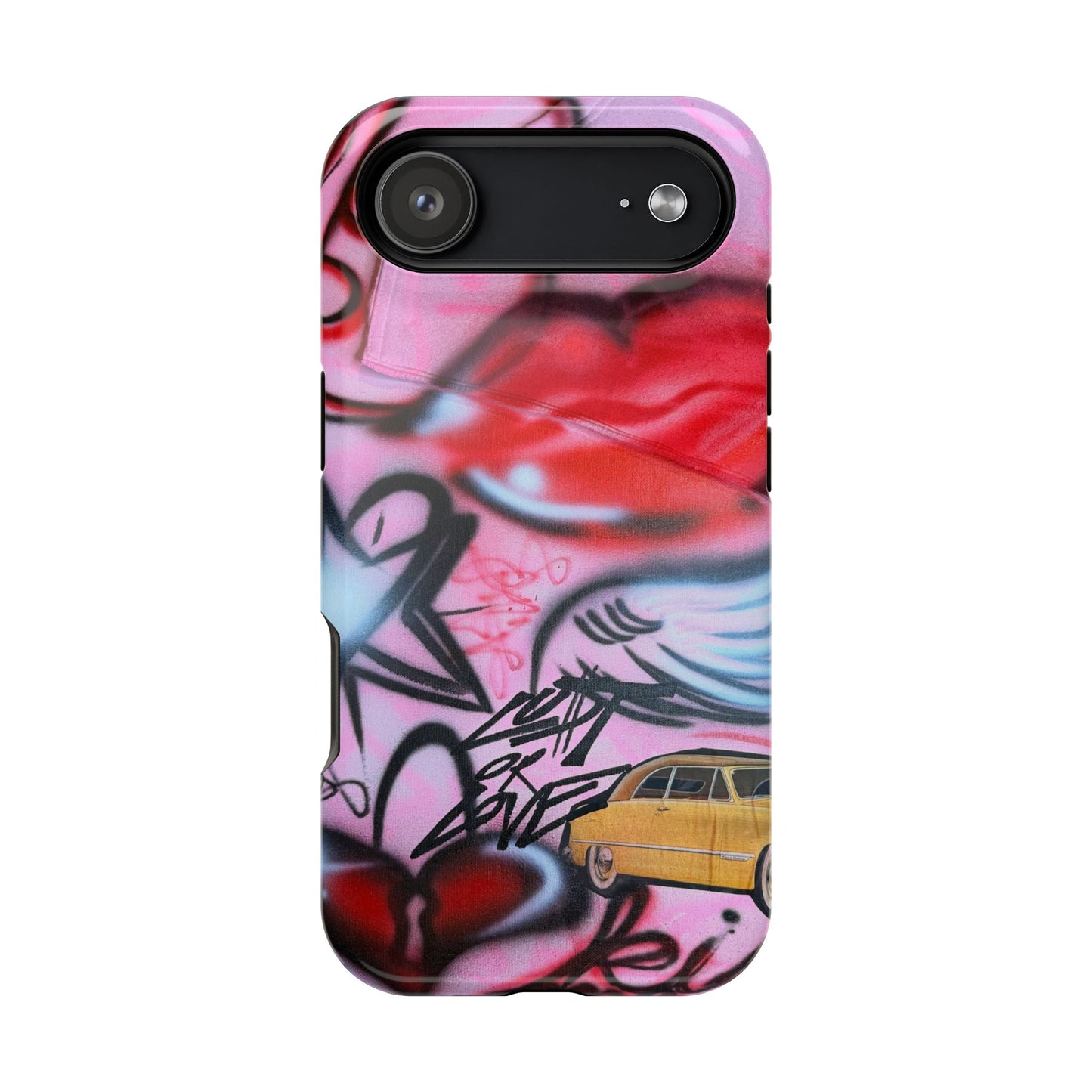 MagSafe "lust or love" airbrush iPhone case