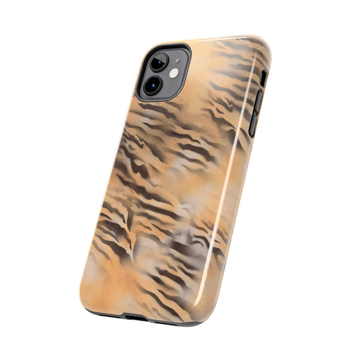 neutral tiger airbrush iPhone case