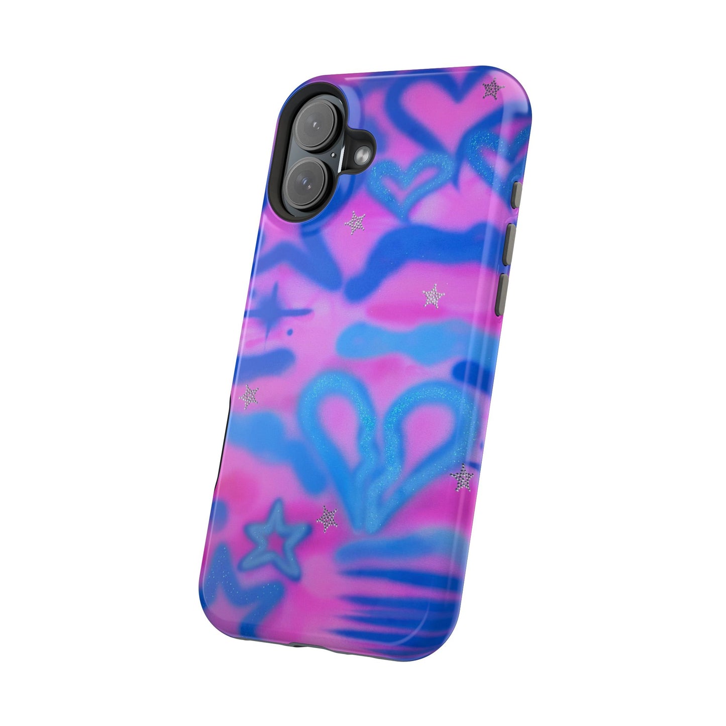 MagSafe "blue camo" airbrush iPhone case