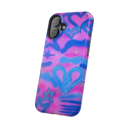 MagSafe "blue camo" airbrush iPhone case