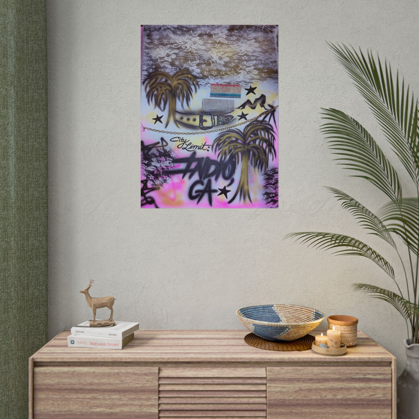 "indio, ca" airbrush rolled print