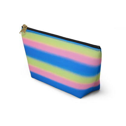 "sherbet stripes" airbrush makeup pouch