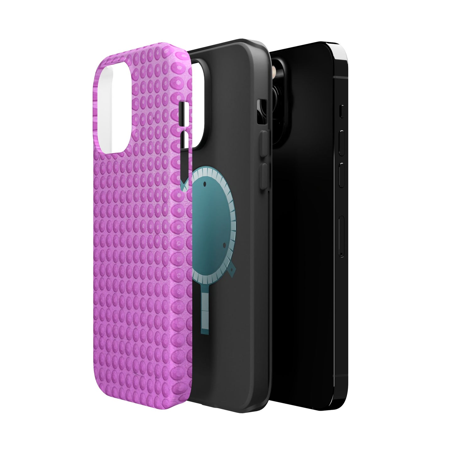 MagSafe "pink studs" airbrush iPhone case