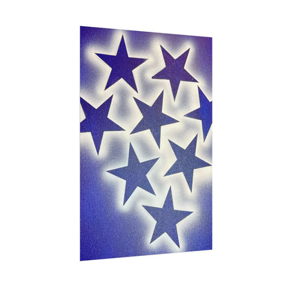 "frosted galaxy" airbrush rolled print