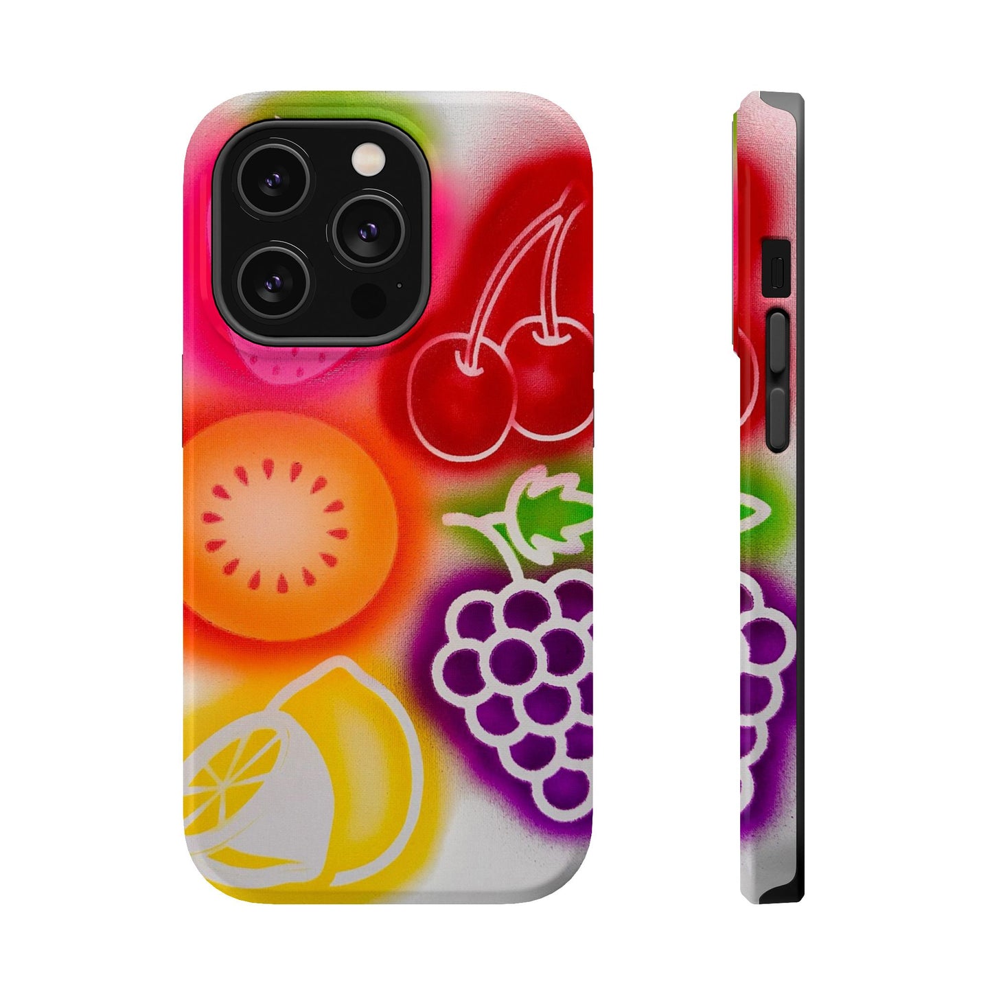 MagSafe "Beeren-süß" Airbrush iPhone-Hülle