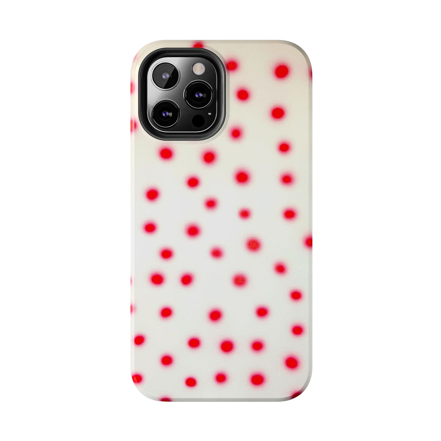 "vanilla cherry polka dot" airbrush iPhone case