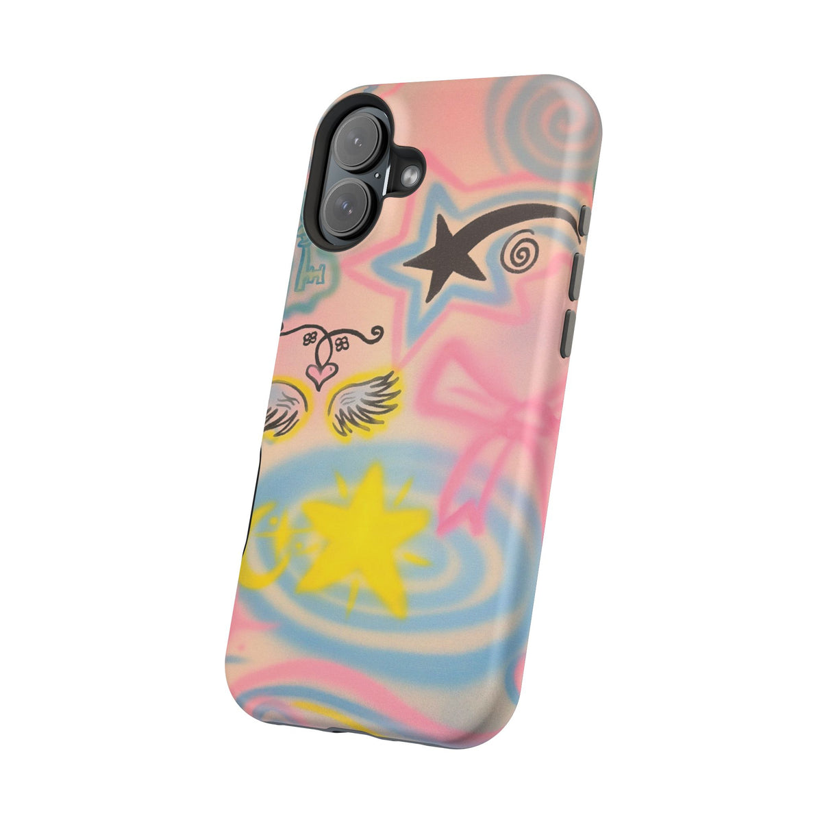 MagSafe "star energy" airbrush iPhone case